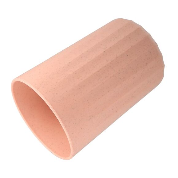 Bathroom Smooth Lines Wheat Straw Toothpaste Tumbler Pink 4.09''x2.80'' - Picture 5 of 6